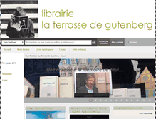 Tablet Screenshot of librairielaterrassedegutenberg.com